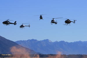 Helicopters display