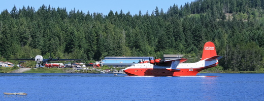 Coulson Flying Tanker base at Lake Sproate, BC