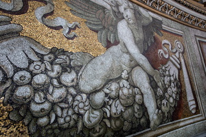 Mosaïc in the dome of Saint Peter Basilica