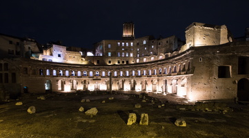 Trajan market by night