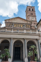 Campanile and mosaic on main facade