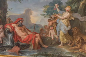 The Nile and his sons, the floods and goddess Cybele (Conca, 18th AD)