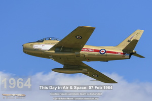 Canadair Sabre 5 in Golden Hawks colors. Oshkosh, WI