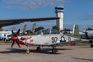 USAF Beechcraft T6-A 07-3897 from 89th FTS, Sheppard AFB, in Devil Cat heritage livery