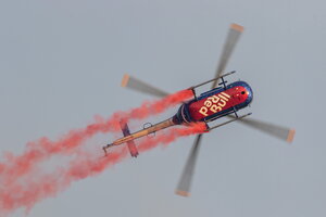 Flying Bulls Bo 105 aerobatic demo