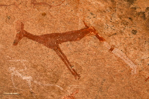 The White Lady rock paintings