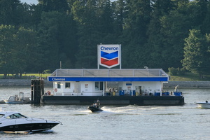 Floating gas station