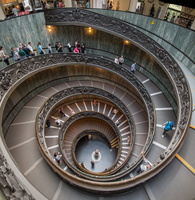 Dual helix Bramante's stairs