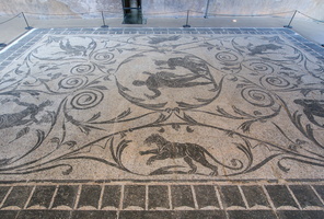 Hercules & Achilles mosaic from Villa of Nero of Anzio