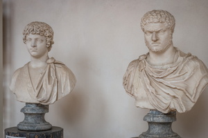 Busts of Caligula, young & adult