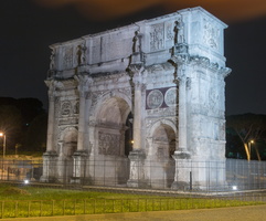 Arch of Constantine by night