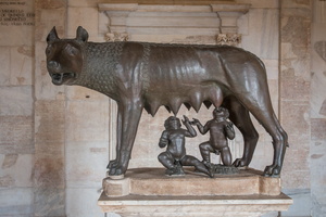 Capitoline She-Wolf with Romulus and Remus (5th BC)