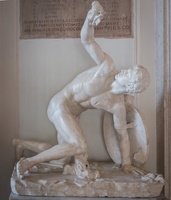 Statue of wounded soldier (restauration based on a discobole torso)