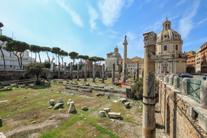 Trajan Forum, Trajan Column and Santissimo Nome di Maria