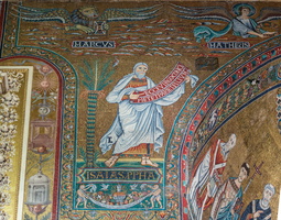 Mosaic of prophet Isaie (12th AD)
