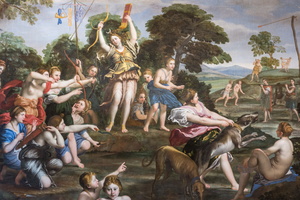 Diane hunting by il Domenichino (17th AD)
