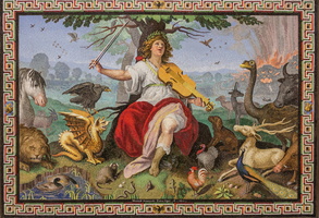 Scipion Borghese depicted as the new Orpheus (Provenzale, 17th AD)