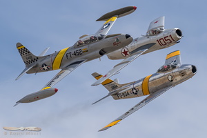 Early jet triplet : F-86 Sabre, T-33 Shooting Star & MiG-15