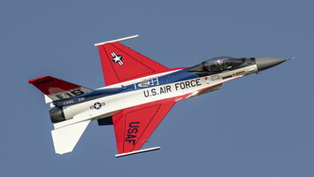 Lockheed F-16CM-50-CF c/n CC-93 s/n 91-0395 55th FS YF-16 livery
